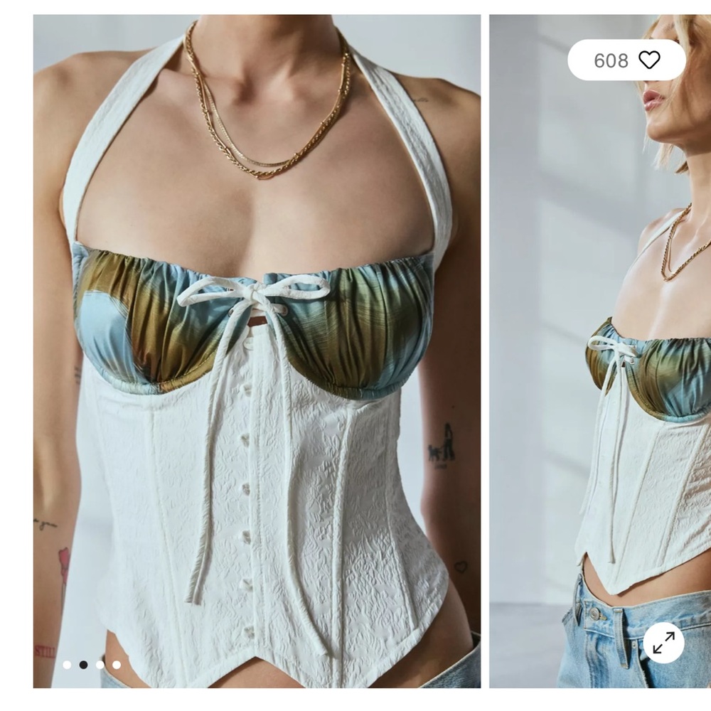 The kript seraph halter neck corset top with matching marble skirt - Picture 6 of 13